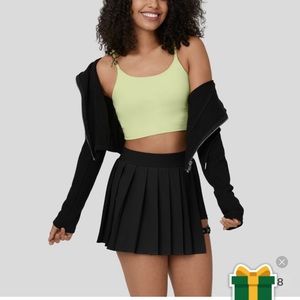 Halara Pleated Skirt-black-medium